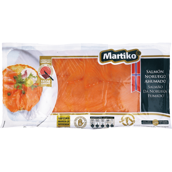 Imagem de Salmão Fumado Noruega MARTIKO 250g