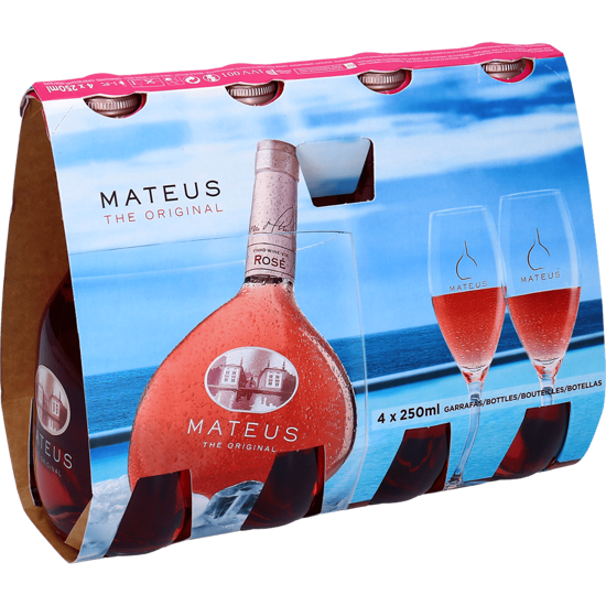 Imagem de Vinho Rosé MATEUS 4x250ml