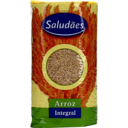 Mostrar detalhes para Arroz Integral Extra Longo SALUDÃES 1kg Imagem de Arroz Integral Extra Longo SALUDÃES 1kg
