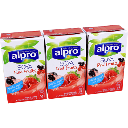 Imagem de Bebida de Soja Frutos Vermelhos ALPRO 3x250ml