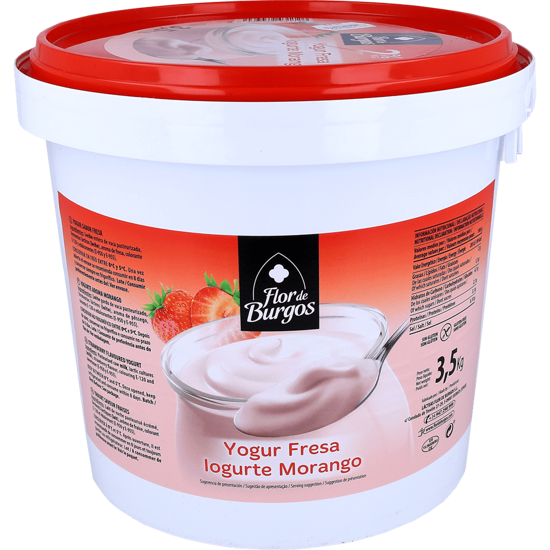 Imagem de Iogurte de Morango Cremoso FLOR BURGOS 3,5kg