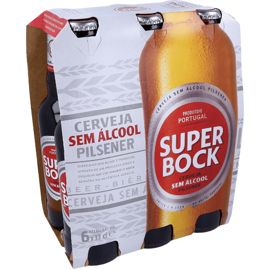 Imagem de Cerveja Sem Álcool Branca SUPER BOCK 24x33cl