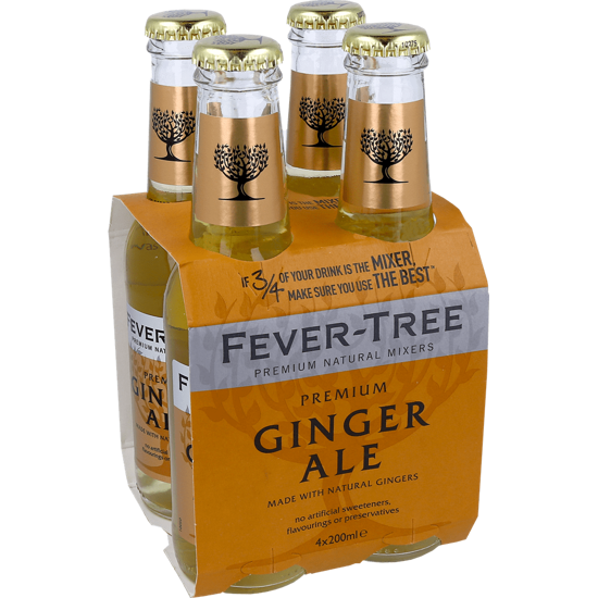Imagem de Refrigerante Ginger Ale FEVER-TREE 4x20cl