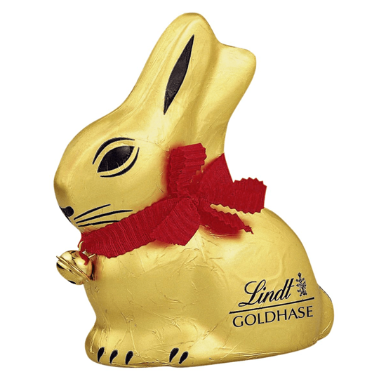 Imagem de Coelho de Chocolate de Leite Dourado LINDT 100g