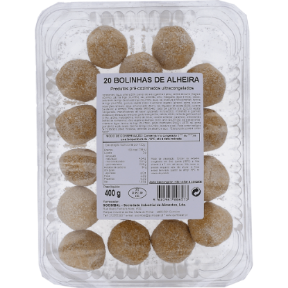 Mostrar detalhes para Bolinhas de Alheira Ultracongeladas QUIMBALAR 20x20g Imagem de Bolinhas de Alheira Ultracongeladas QUIMBALAR 20x20g