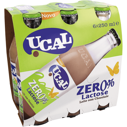 Mostrar detalhes para Leite Com Chocolate Sem Lactose UCAL 6x250ml Imagem de Leite Com Chocolate Sem Lactose UCAL 6x250ml