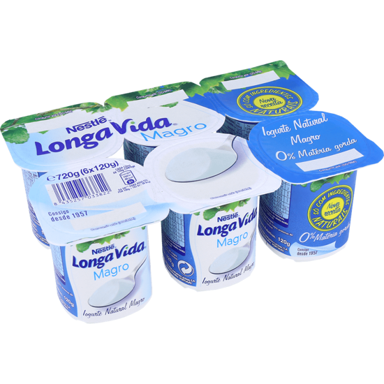 Imagem de Iogurte Natural Magro LONGA VIDA 6x120g