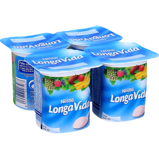 Imagem de Iogurte Com Aroma de Tutti-Frutti LONGA VIDA 4x120g