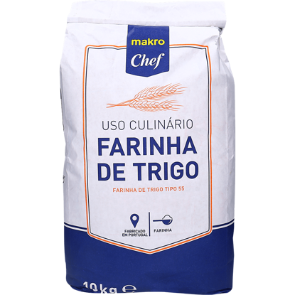 Mostrar detalhes para Farinha T55 MAKRO CHEF 10kg Imagem de Farinha T55 MAKRO CHEF 10kg