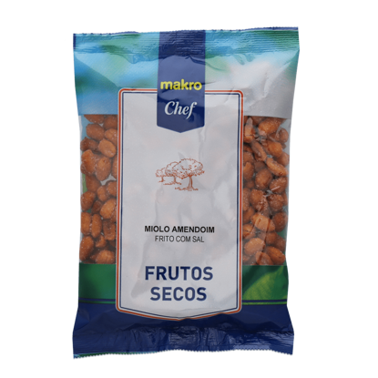 Mostrar detalhes para Miolo de Amendoim Frito Com Mel e Sal e Sem Pele 29/33 MAKRO CHEF 250g Imagem de Miolo de Amendoim Frito Com Mel e Sal e Sem Pele 29/33 MAKRO CHEF 250g