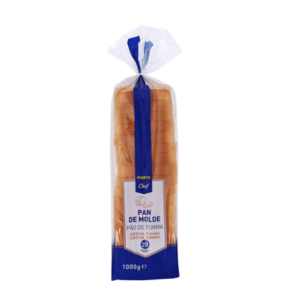 Mostrar detalhes para Pão Especial Para Tostas MAKRO CHEF 1kg Imagem de Pão Especial Para Tostas MAKRO CHEF 1kg