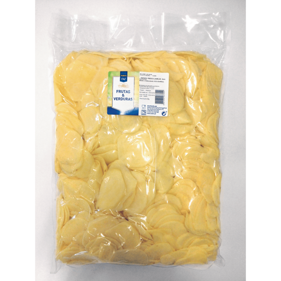 Imagem de Batata Frescas Cortadas em Lamelas de 2Mm Embalagem MAKRO CHEF 5kg