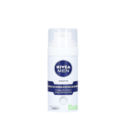 Mostrar detalhes para Espuma de Barbear Sensitive NIVEA 35ml Imagem de Espuma de Barbear Sensitive NIVEA 35ml