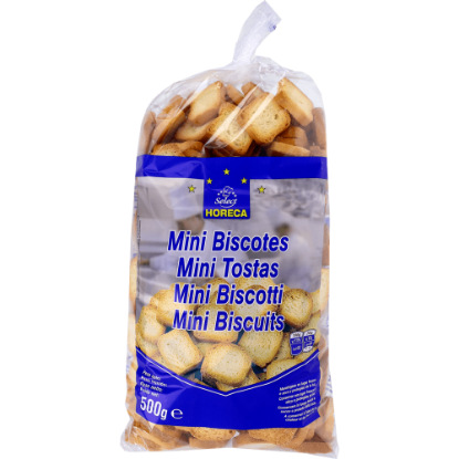 Mostrar detalhes para Mini Tostas MAKRO CHEF 500g Imagem de Mini Tostas MAKRO CHEF 500g