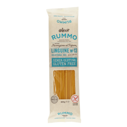 Mostrar detalhes para Massa Linguini N13 Sem Glúten RUMMO 400g Imagem de Massa Linguini N13 Sem Glúten RUMMO 400g