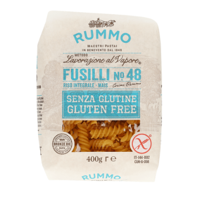 Mostrar detalhes para Massa Espirais Sem Glúten (Fusilli) RUMMO 400g Imagem de Massa Espirais Sem Glúten (Fusilli) RUMMO 400g