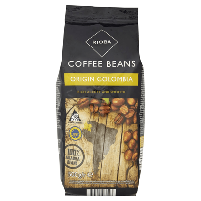 Mostrar detalhes para Café 100% Arábica em Grão Colombia RIOBA 500g Imagem de Café 100% Arábica em Grão Colombia RIOBA 500g