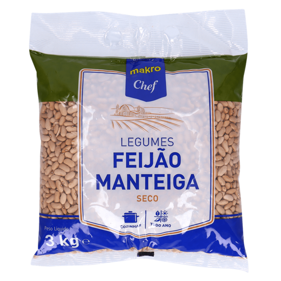 Imagem de Feijão Manteiga Seco MAKRO CHEF 3kg