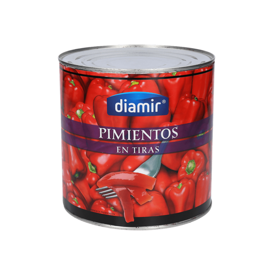Imagem de Pimentos Vermelhos em Tiras DIAMIR 2,5kg