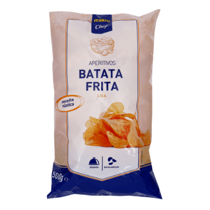 Mostrar detalhes para Batata Frita Lisa MAKRO CHEF 500g Imagem de Batata Frita Lisa MAKRO CHEF 500g