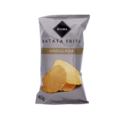 Mostrar detalhes para Batatas Fritas Onduladas RIOBA 40g Imagem de Batatas Fritas Onduladas RIOBA 40g