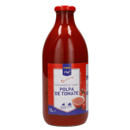 Mostrar detalhes para Polpa de Tomate Garrafa MAKRO CHEF 1L Imagem de Polpa de Tomate Garrafa MAKRO CHEF 1L