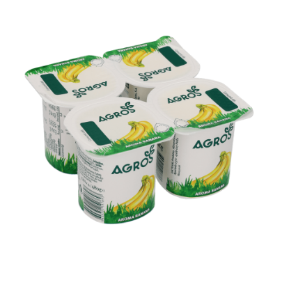 Mostrar detalhes para Iogurte Com Aroma de Banana AGROS 4x120g Imagem de Iogurte Com Aroma de Banana AGROS 4x120g