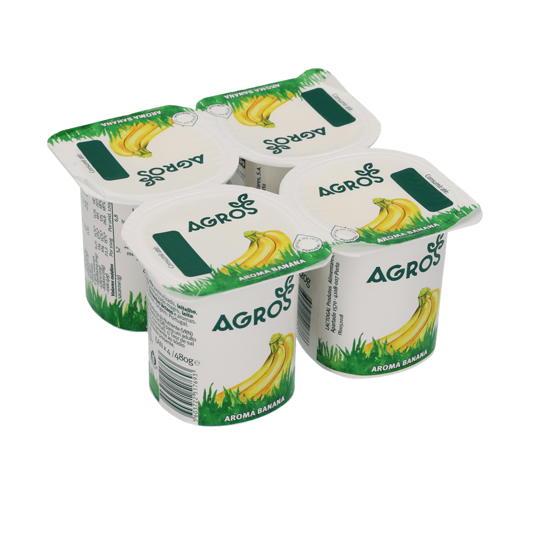 Imagem de Iogurte Com Aroma de Banana AGROS 4x120g