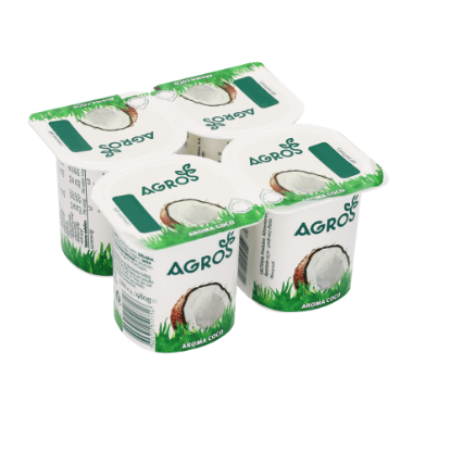 Mostrar detalhes para Iogurte Com Aroma de Coco AGROS 4x120g Imagem de Iogurte Com Aroma de Coco AGROS 4x120g