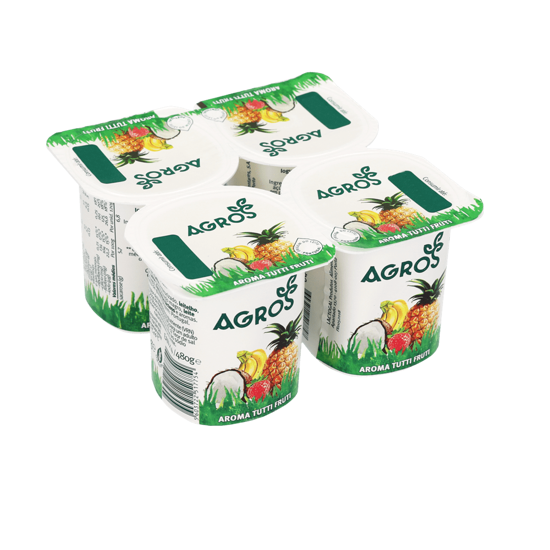 Imagem de Iogurte Com Aroma de Tutti Frutti AGROS 4x120g