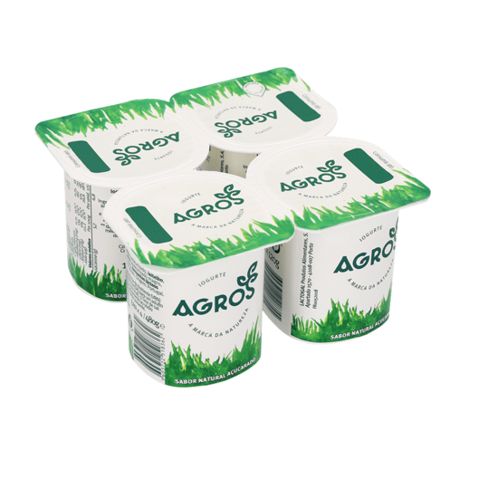 Imagem de Iogurte Natural Açúcarado AGROS 4x120g
