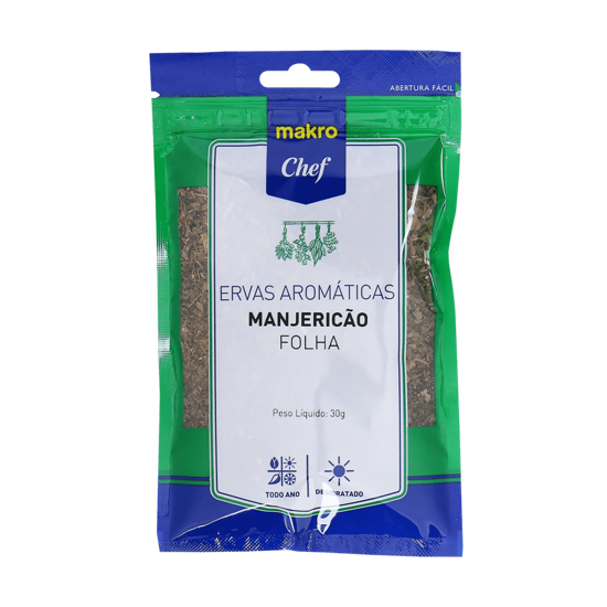 Imagem de Manjericão em Folhas MAKRO CHEF 30g