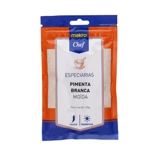 Imagem de Pimenta Branca Moída MAKRO CHEF 100g