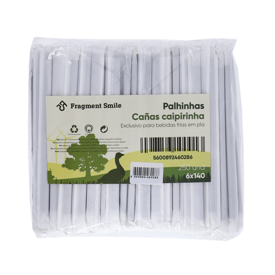 Imagem de Palhinha para Caipirinha em Plástico Pack Individual 6x150 uni. 0,140ml