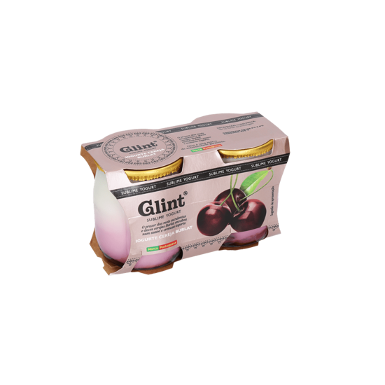 Imagem de Iogurte de Cereja Copo de Vidro GLINT 2x125g