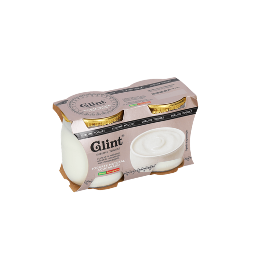 Imagem de Iogurte Natural Açucarado Copo de Vidro GLINT 2x125g