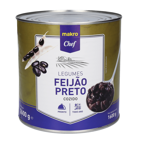 Picture of Feijão Preto Lata MAKRO CHEF 2,6kg