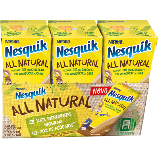 Imagem de Leite Com Chocolate NESQUIK 3x180ml