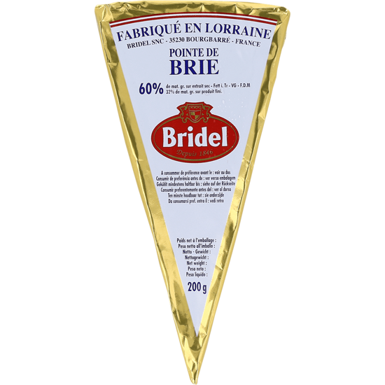 Imagem de Queijo Brie 60% Cunhas BRIDEL 200g