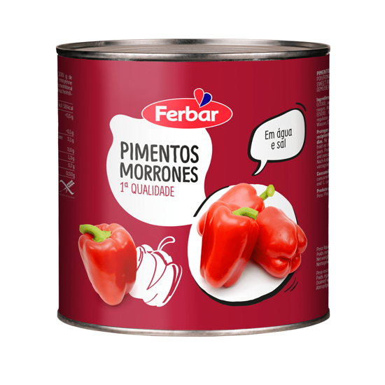 Imagem de Pimentos Morrones Inteiros FERBAR 2,5kg