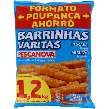 Mostrar detalhes para Barrinhas de Pescada PESCANOVA 1,2kg Imagem de Barrinhas de Pescada PESCANOVA 1,2kg
