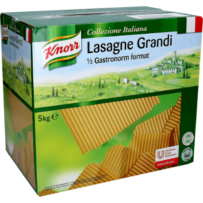 Mostrar detalhes para Massa Lasanha KNORR 5kg Imagem de Massa Lasanha KNORR 5kg