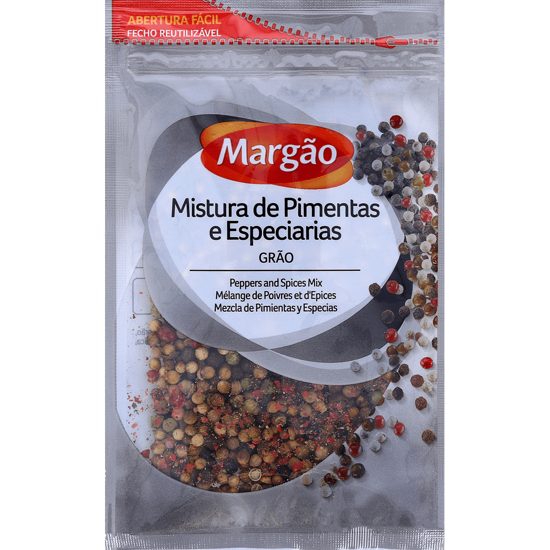 Imagem de Mistura de Pimentas em Grão Com Especiarias Pacote MARGÃO 30g
