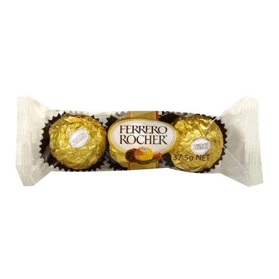 Imagem de Bombons de Chocolate FERRERO ROCHER 37,5g 3un