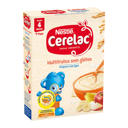 Mostrar detalhes para Farinha Láctea Multifrutos CERELAC 250g Imagem de Farinha Láctea Multifrutos CERELAC 250g