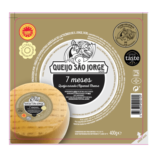 Imagem de Queijo Regional Vaca 7 Meses de Cura Cunha Dop SÃO JORGE 400g