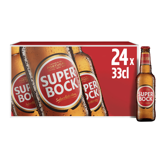 Imagem de Cerveja Com Álcool SUPER BOCK 24x33cl