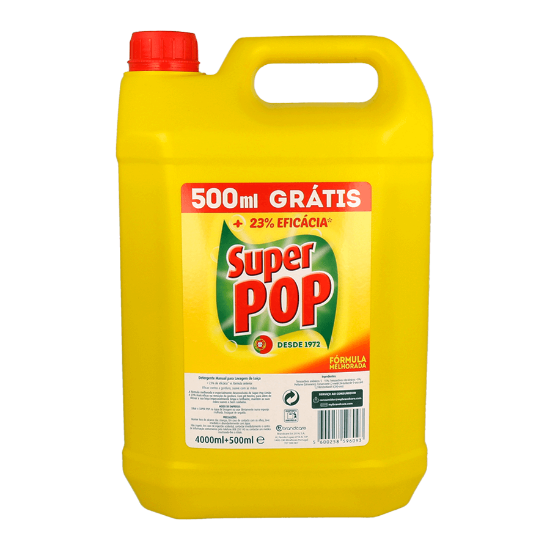 Imagem de Detergente Para Loiça Limão SUPER POP 4,5L