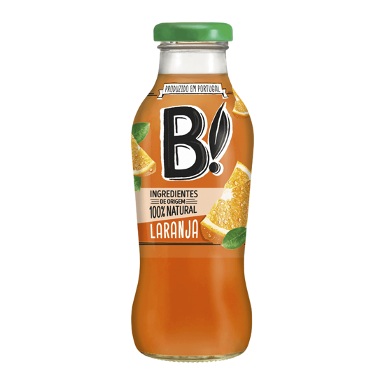 Imagem de Refrigerante Sem Gás de Laranja e Cenoura B! COMPAL 330ml