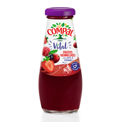 Mostrar detalhes para Sumo de Frutos Vermelhos COMPAL VITAL 200ml Imagem de Sumo de Frutos Vermelhos COMPAL VITAL 200ml